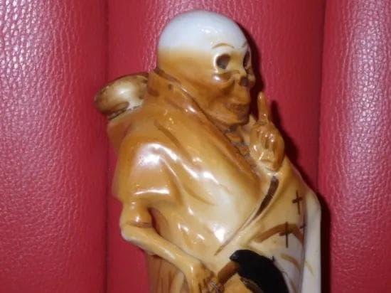 50'S★死神★スカル★デカンタ★ビンテージ★ポイズンボトル★髑髏★骸骨★毒瓶