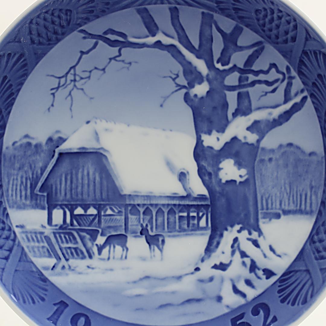 1952年 「森のクリスマス」 イヤープレート ロイヤルコペンハーゲン