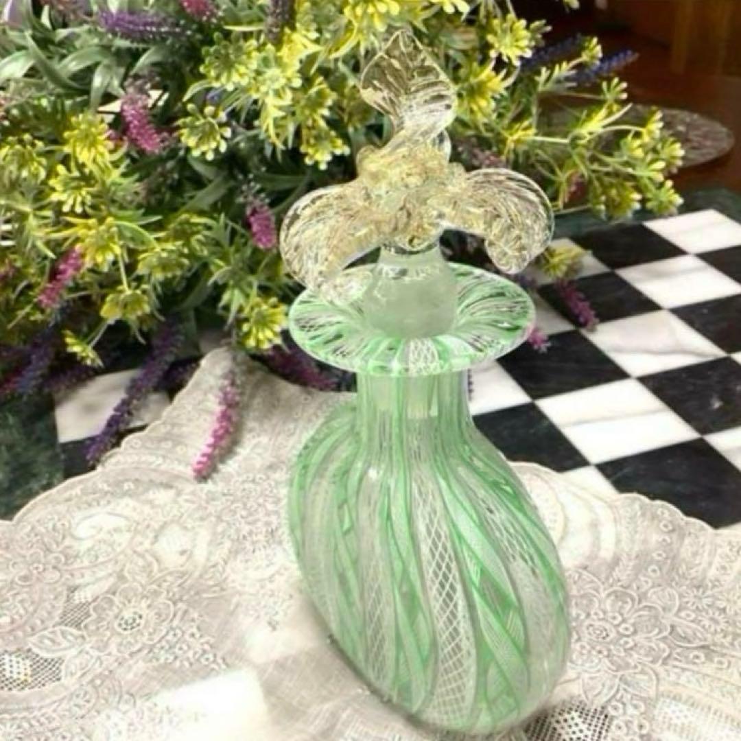 ベネチアングラス レースグラス デキャンター アンティーク